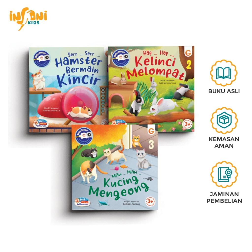 Buku Anak Islami Bergambar Belajar Hewan yang Bisa Dipelihara di Rumah – Seri Hewan Peliharaan