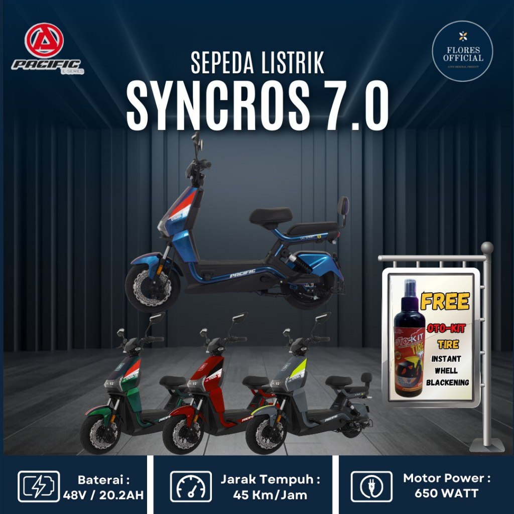 SEPEDA LISTRIK PACIFIC SYNCROS 7.0 Garansi Resmi Pacific Exotic