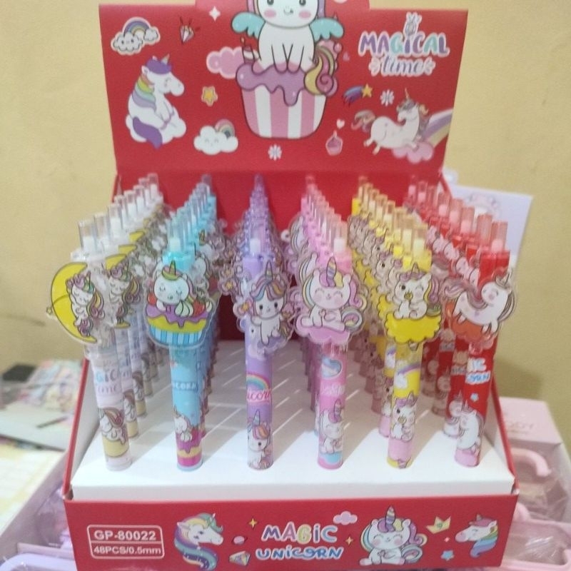 

1 box pen akrilik unicorn isi 48