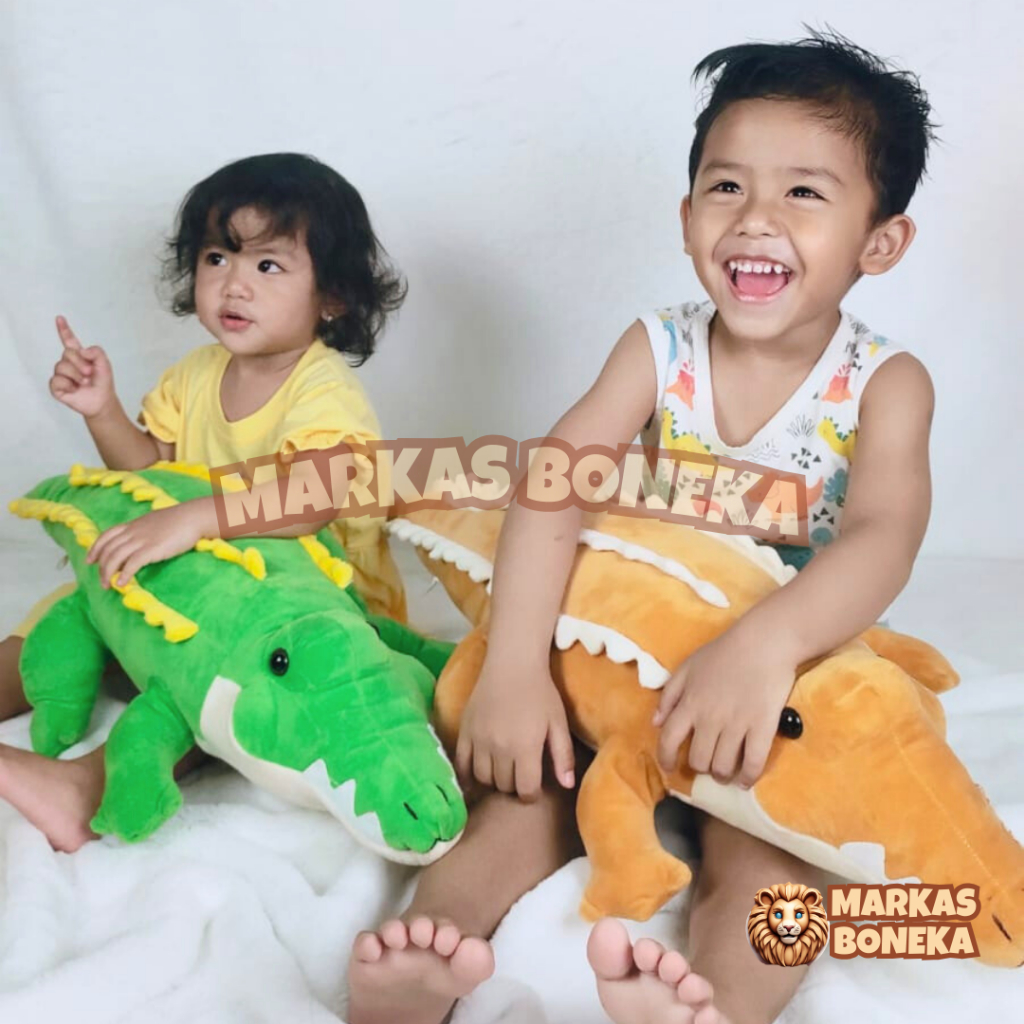 Boneka Buaya/Crocodile/Buaya Aligator/Boneka Karakter/Boneka Kartun