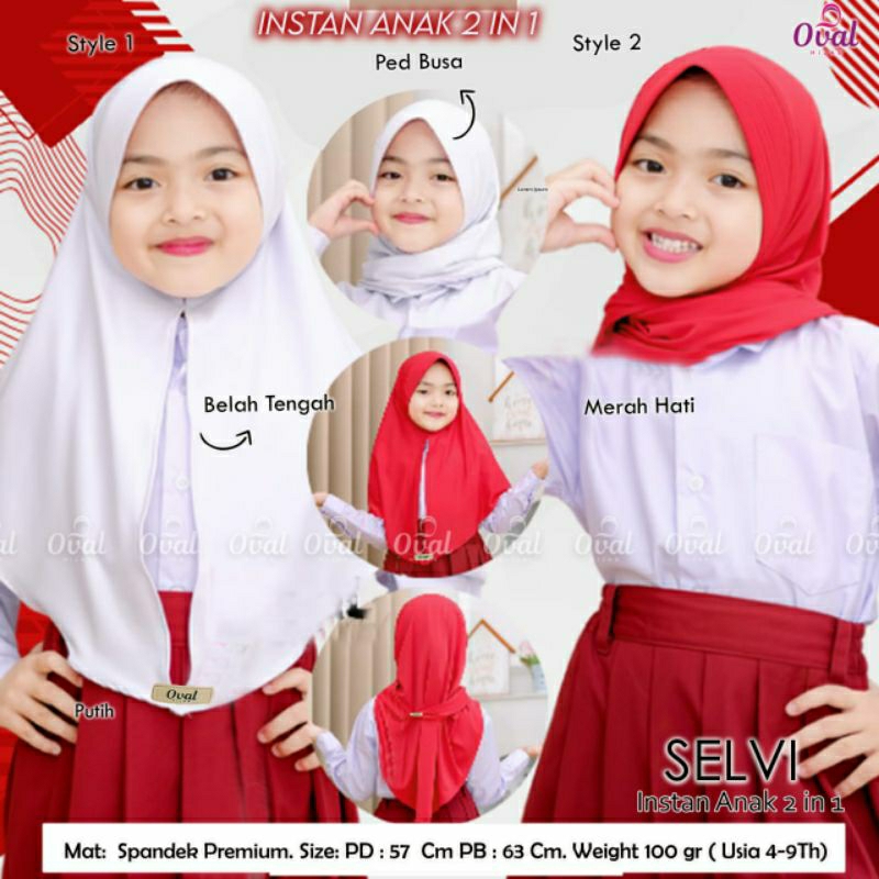 selvi bergo anak merah putih