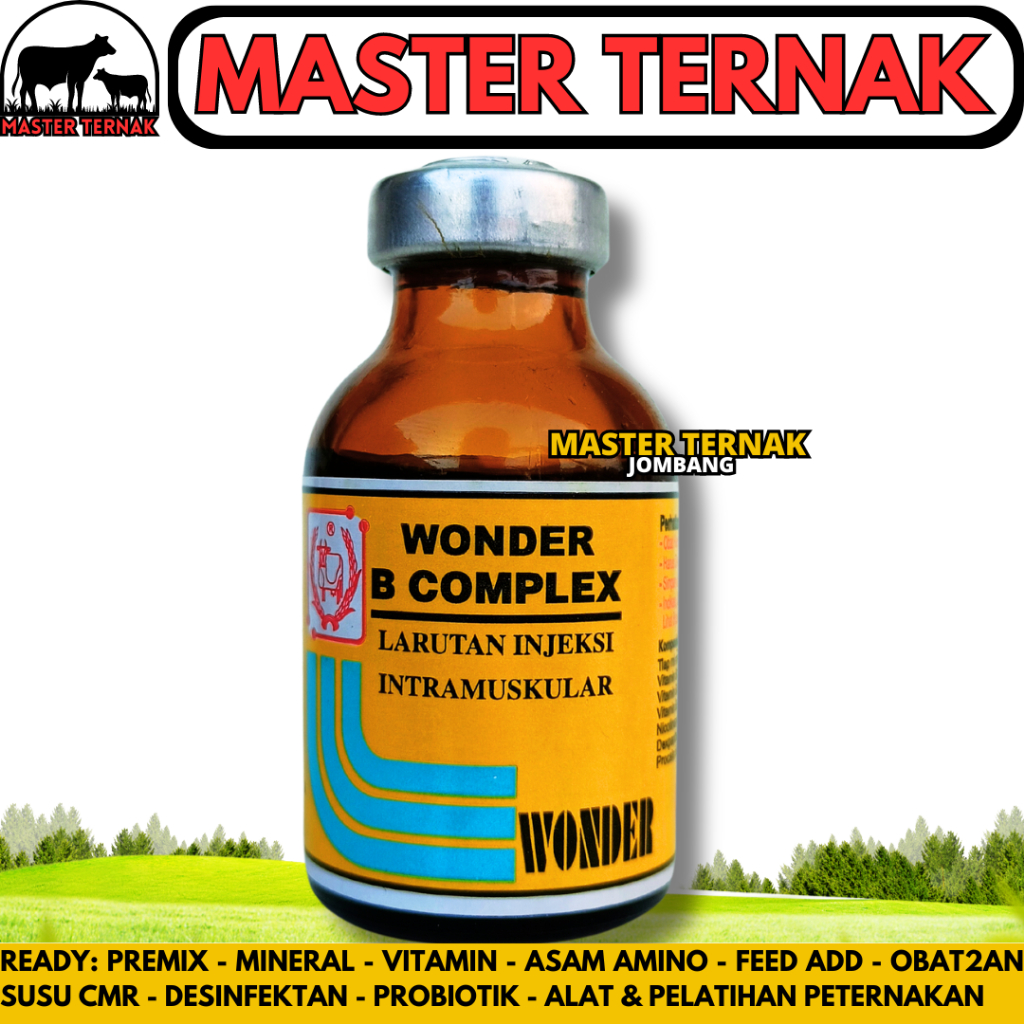 WONDER B COMPLEX 20 ML - Vitamin B Komplek Hewan - Vit B Kompleks Hewan