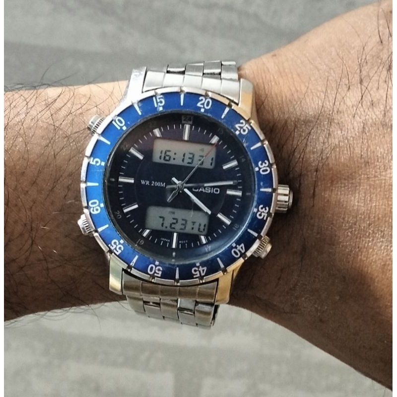 jam tangan ORIGINAL CASIO ANADIGI type MSY 700