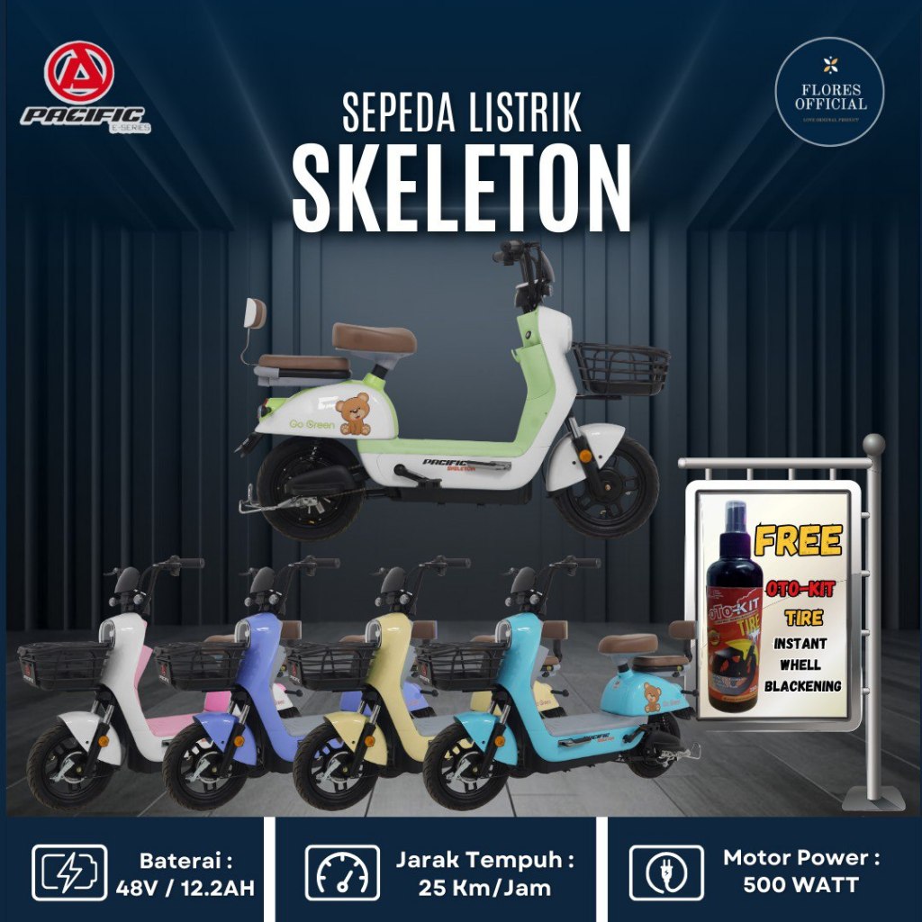 Sepeda Listrik Skeleton By Pacific