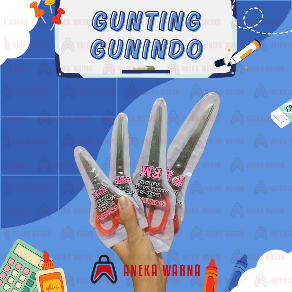 

GUNTING KERTAS PEMOTONG SCISSORS | GUNINDO SPM, SPL, FM, FL | BESAR SEDANG TANGGUNG KECIL