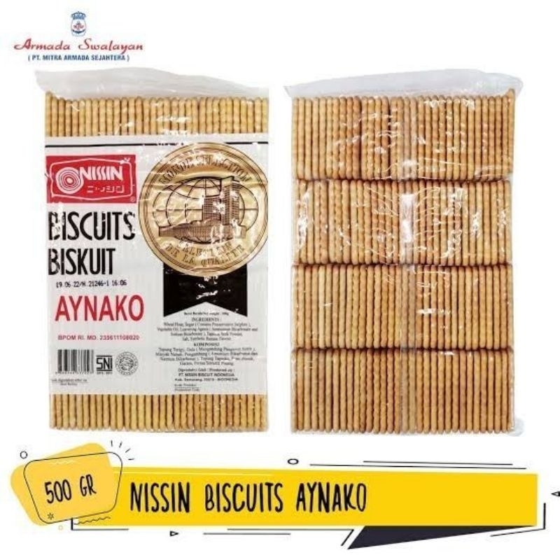 

NISSIN AYNAKO BISCUITS BISKUIT CRACKERS NETTO 500 GR