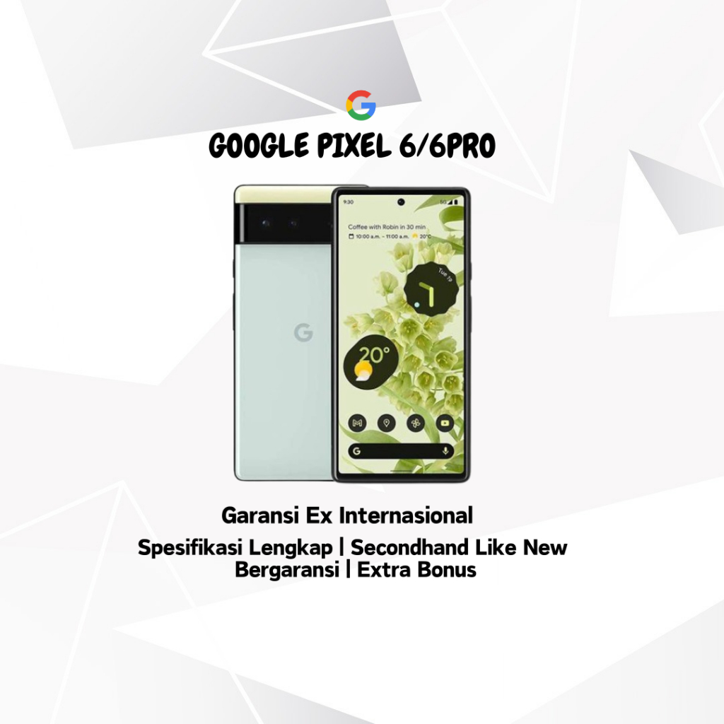 ［Sinyal Permanen］GOOGLE PIXEL 6/6PRO SECOND ORIGINAL GOOGLE PIXEL 6 Pro BEKAS 5G / RAM 8GB INTERNAL 