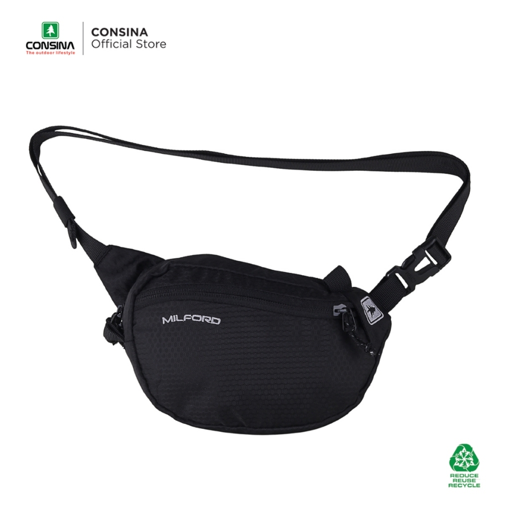 Tas Waistbag Consina Milford | Tas Selempang Tas Pinggang | Tas Pria Tas Bahu | Tas Pinggang Pria | 