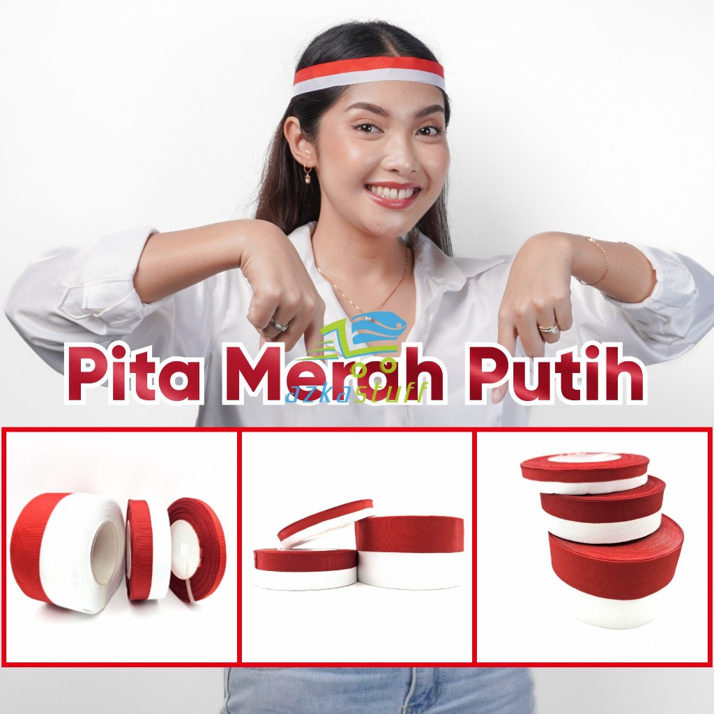 

Pita merah putih - Pita bendera indonesia - Pita bendera merah putih