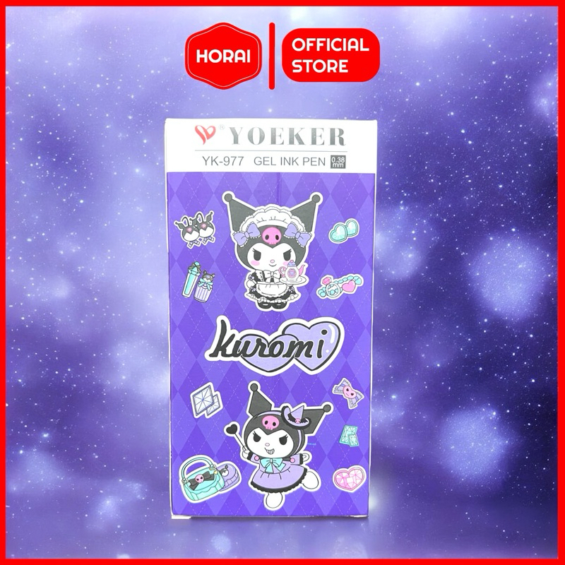 

Gel Pen Kuromi Space 0.5mm Hitam Cowok Cewek Pen Yoeker Sekolah (1 BOX)