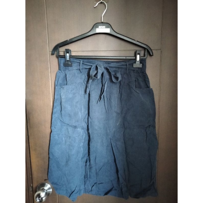 Tie Front Skirt Belted Skirt Rok Pteloved Esprit
