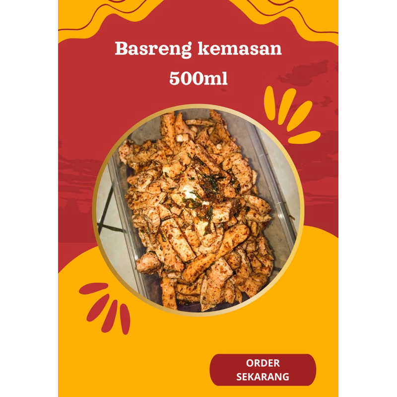 

basreng pedas daun jeruk kemasan box 500ml