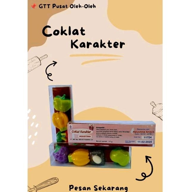 

Coklat Karakter by Agustina Snack|coklat permen