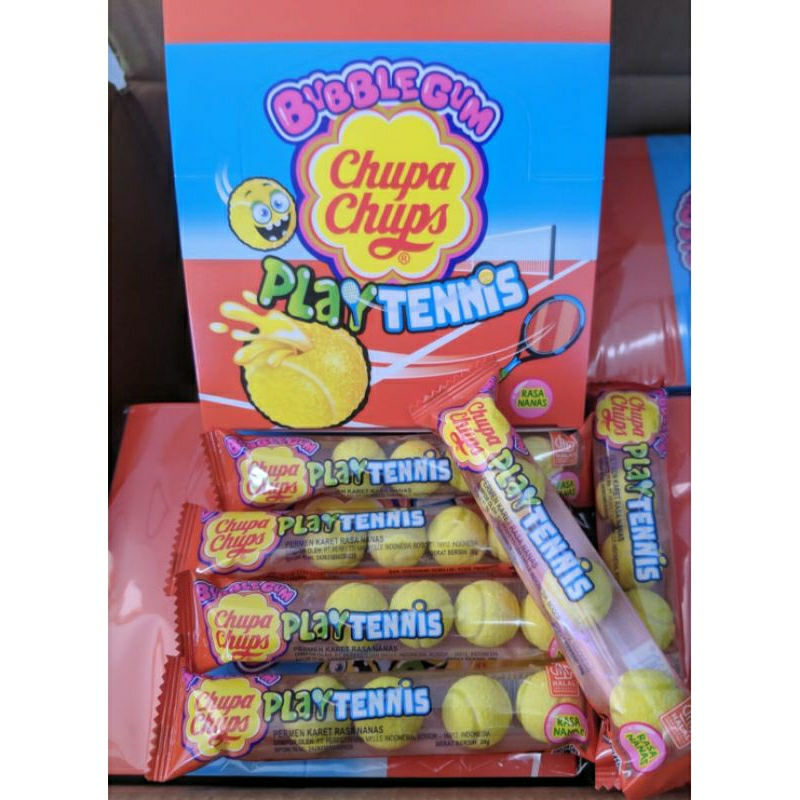 

chupa chips play tennis