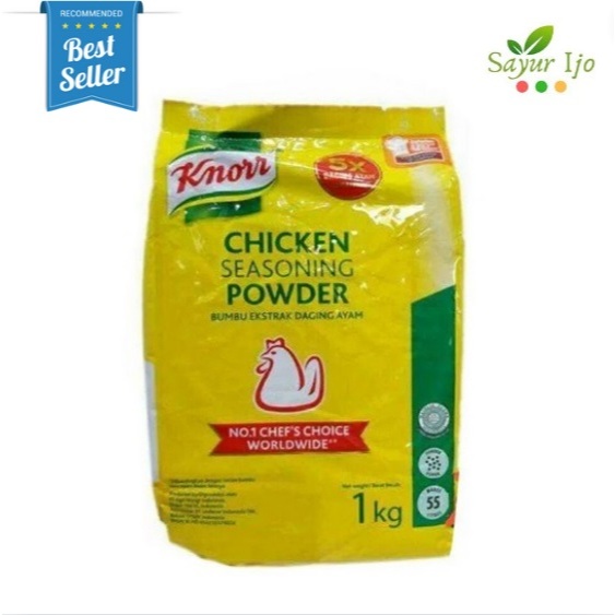 

Knorr Chicken Seasoning Powder 1 KG / Pack Bumbu Bubuk Kaldu Rempah Ekstrak Daging Ayam Instant HALAL