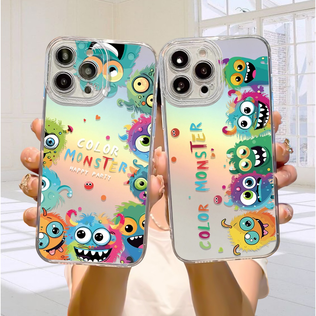 Case Hologram OPPO A5S A11K A12 A7 A15 A15S A57 A77S A58 4G Motif ( 46 ) Softcase Hologram Bening Te