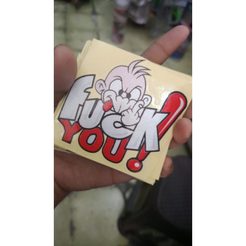 

Sticker Metalik F**k you
