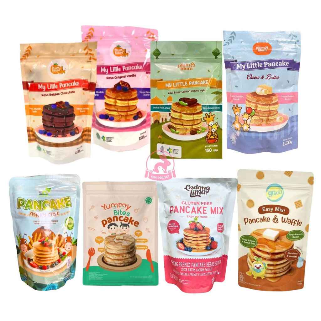 

GROUU TEPUNG PANCAKE MIX LADANG LIMA PLUM&BLUM YUMMY BITES/TEPUNG PANCAKE/ SANFOOD MILKY GLUTEN FREE