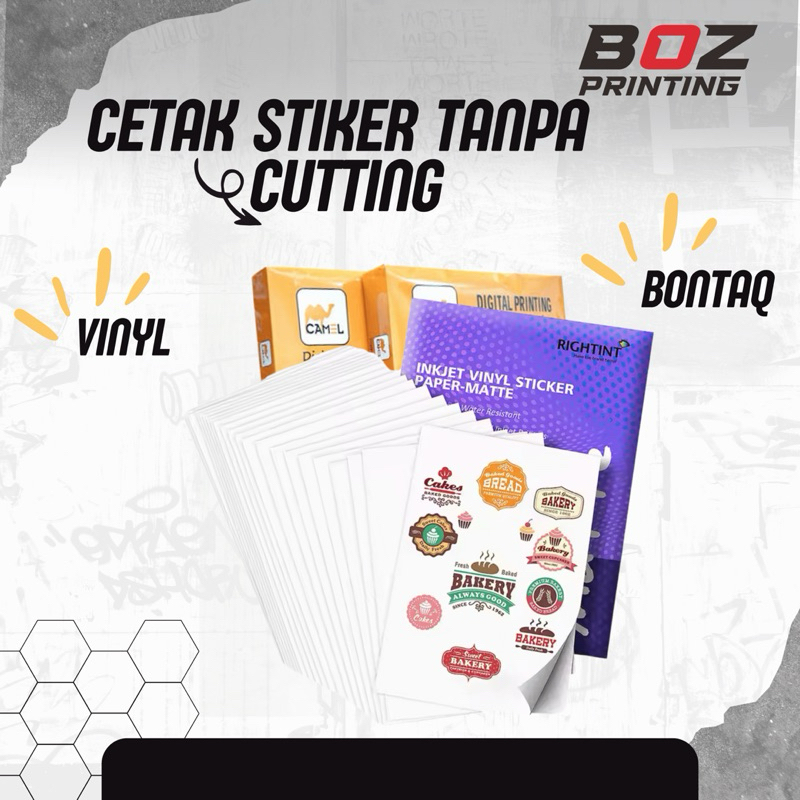 

Stiker bontaq/stiker vinil susu tanpa potong