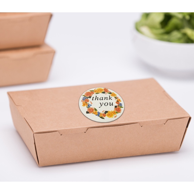 

Sticker Thankyou Label Segel Order Packing Motif Karakter 1Roll