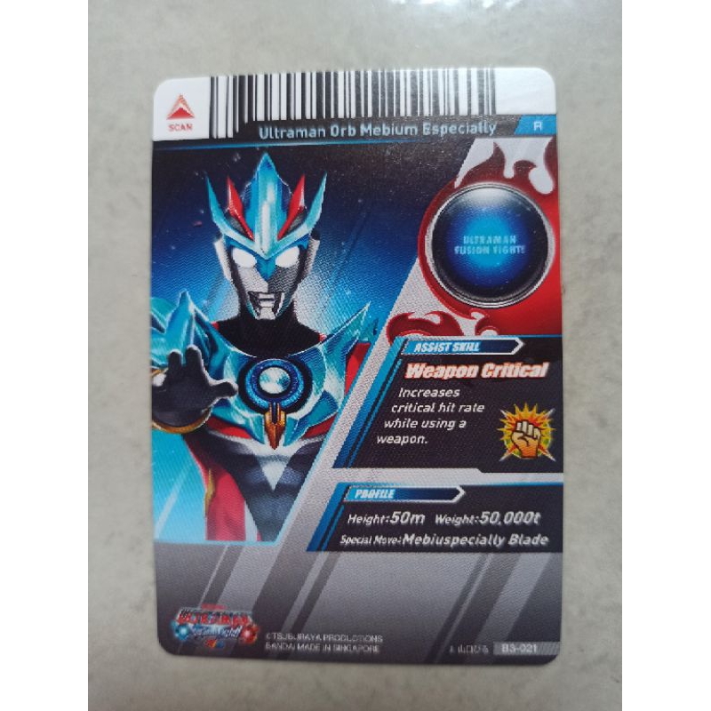 Kartu Ultraman Orb, Zero, Rosso, Cosmos, Ginga, Ruebe dan Geed