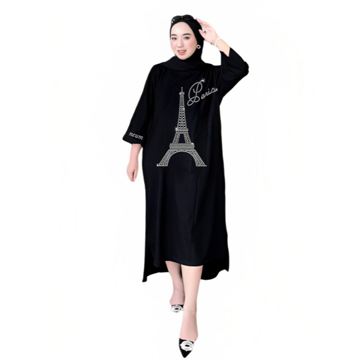 KAOS OVERSIZE PEREMPUAN COTTON COMBED 20S PREMIUM TUNIK MUSLIMAH LENGAN PANJANG