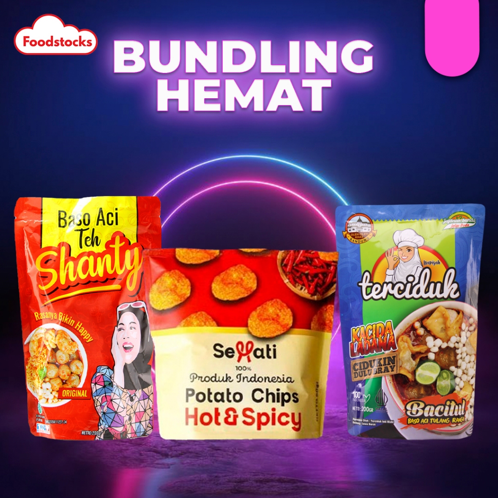 

Bundling Hemat Shanty Original - Sehati Spicy - Baso Aci Terciduk Tulang Rangu