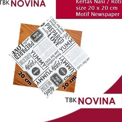 

FG2 1 Pcs Kes Nasi Kes Burger MOTIF KORAN 2X2 cm Motif Printing Anti Lengket