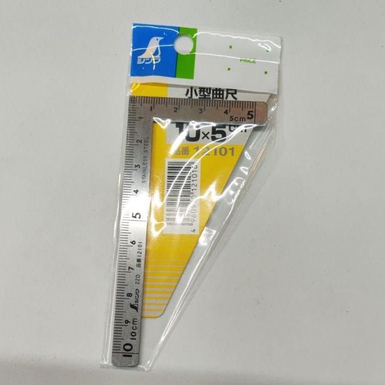 

SHINWA 1211 Penggaris Siku Mini 1 x 5cm Rules Square KODE G3E4