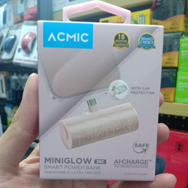 power bank acmic miniglow PINK