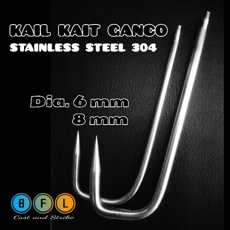 Kail Kait Ganco Ikan Stainless Steel 304