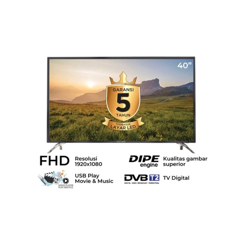 LED TV POLYTRON 40INCH DIGITAL