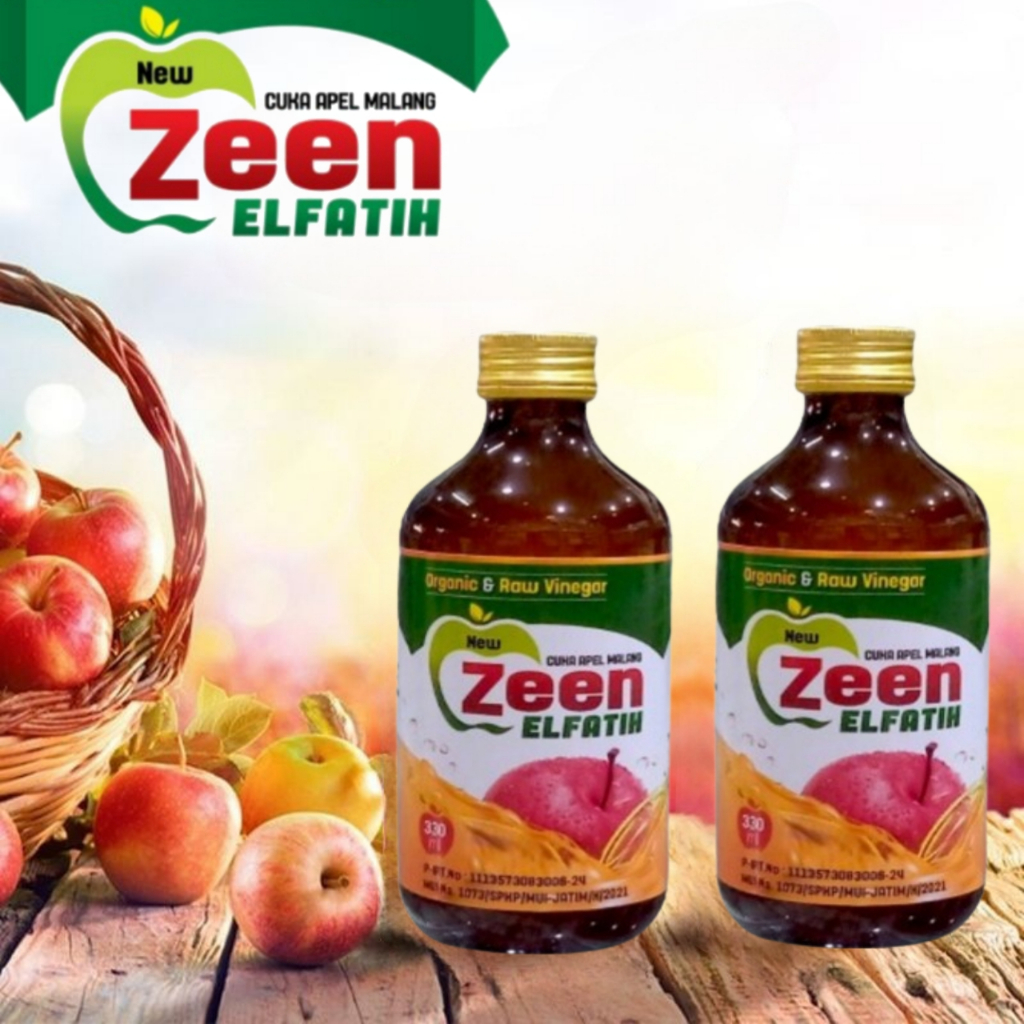 

cuka apel malang zeen elfatih 330 murni tampa campuran Apple Cider Vinegar