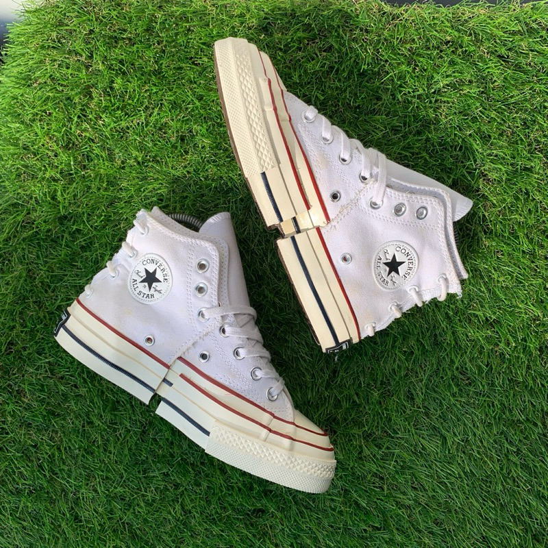 converse limited sepatu pria wanita unik high warna putih