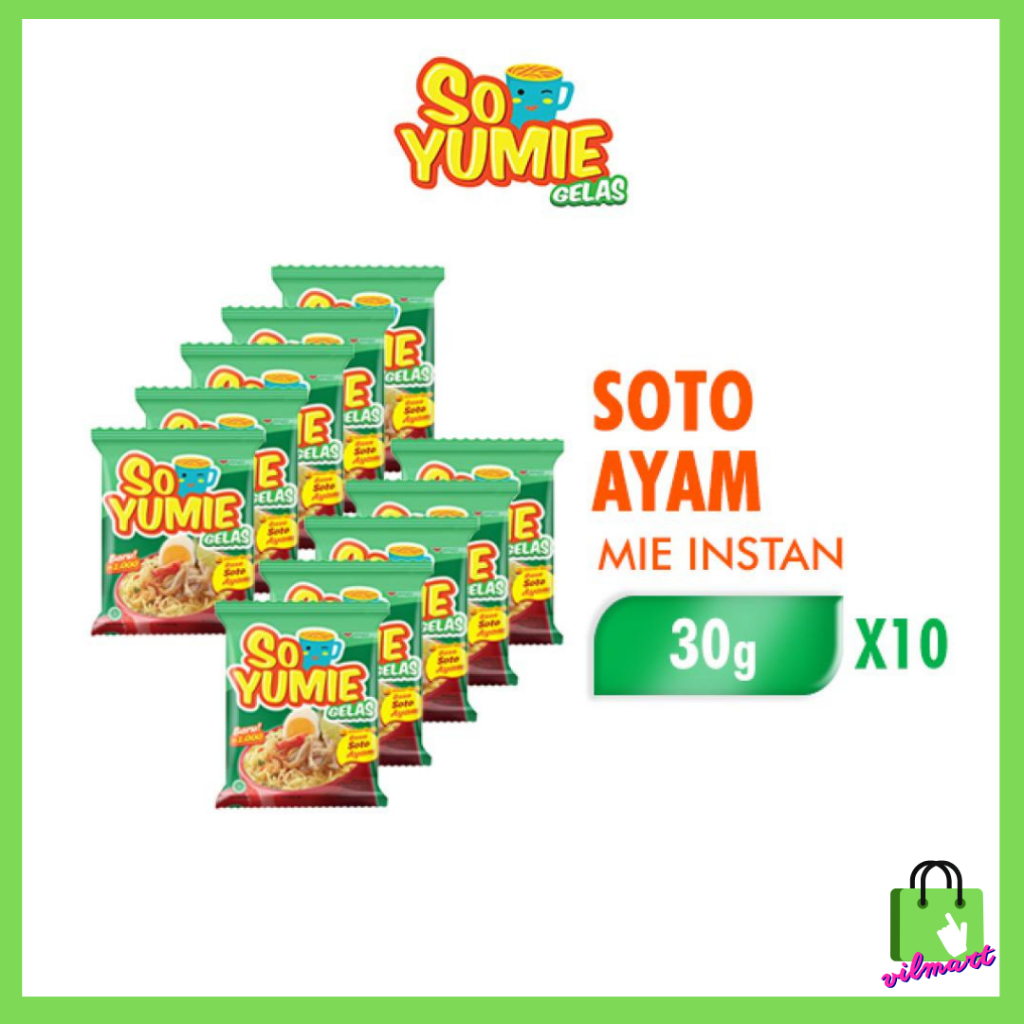 

So Yumie Mie Gelas Soto Ayam 30 gr isi 10 pcs