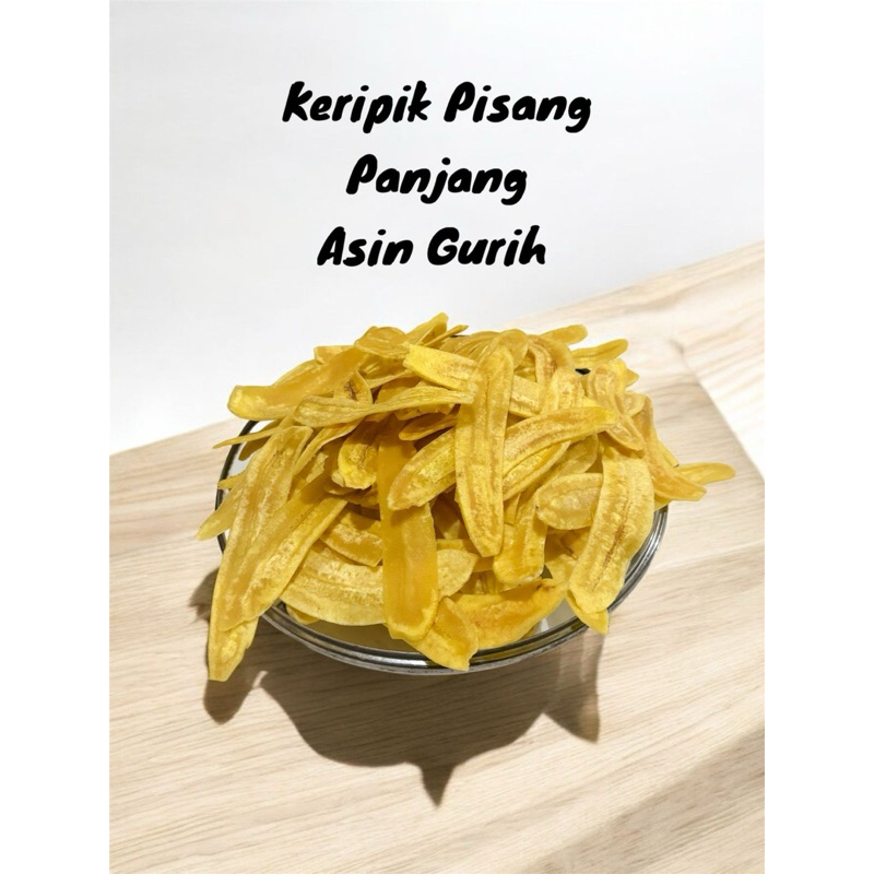 

keripik Pisang panjang asin gurih