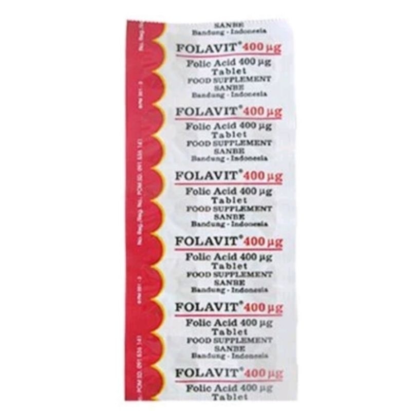 Folavit, asam folat 400