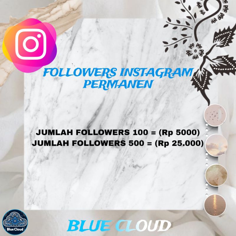 FOLLOWERS INSTAGRAM MURAH PERMANEN TERPECAYA [100 & 500 FOLLOWERS]