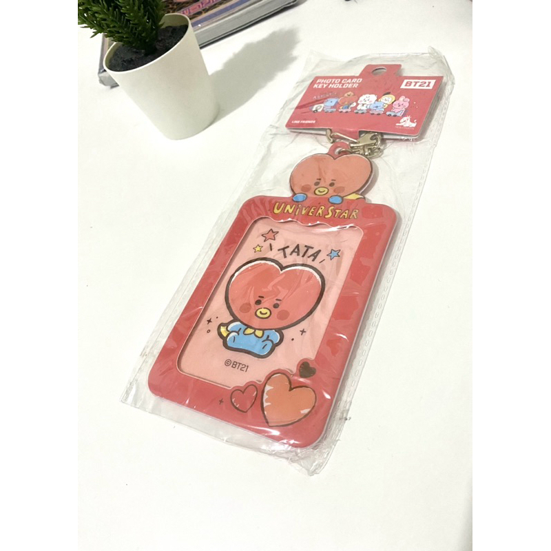 BT21 Universtar Tata Photocard Key Holder Official Merchandise