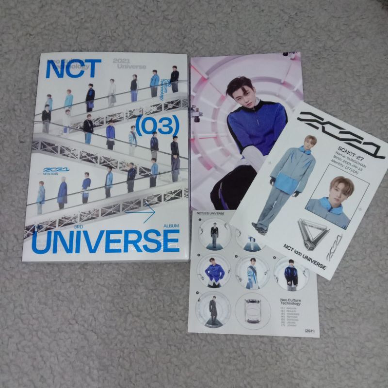 Album NCT UNIVERSE Photobook Postcard jaemin sticker sungchan + poster