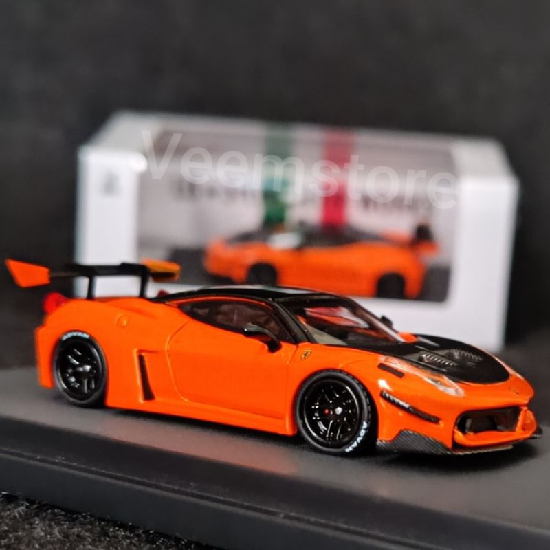 Die Cast 1:64 Ferarri 458 GT LB Silhouette LBWK [Star Model] Carbon Hood