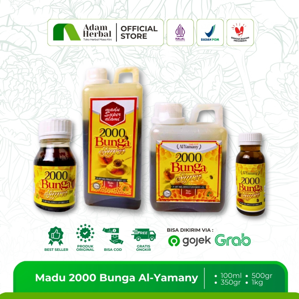 

Madu 2000 Bunga Al-Yamany | Multivitamin Alami, Imunitas Kuat, Energi Booster