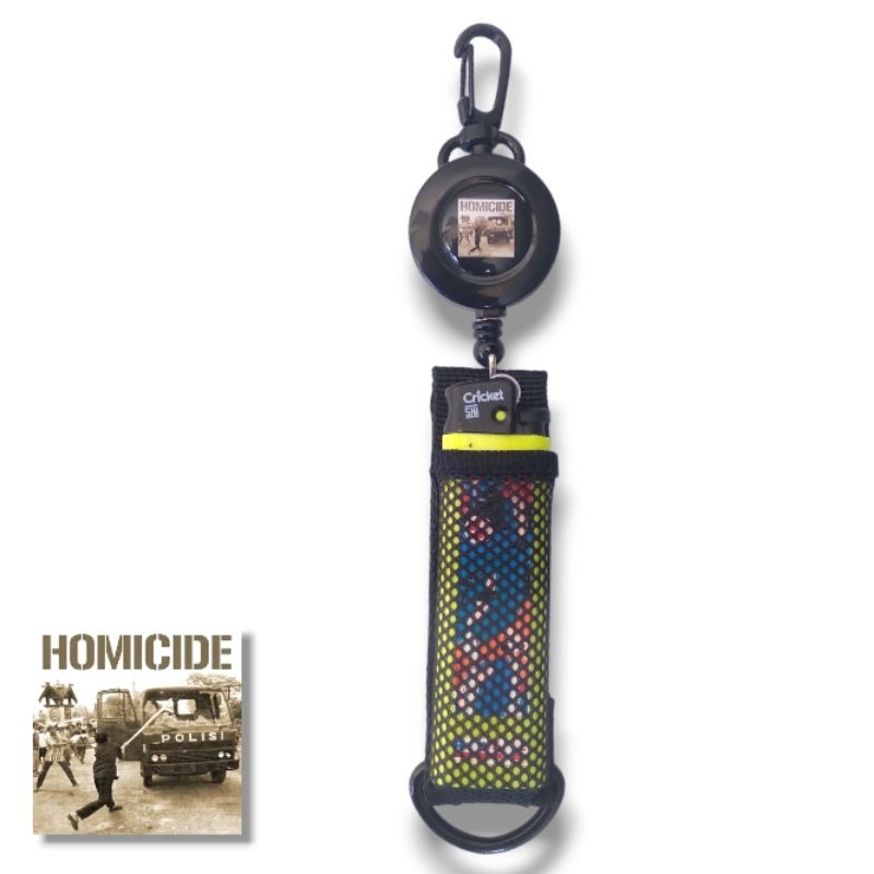 Keychain Korek Api | Gantungan Kunci HOMICIDE | Sarung Korek Cricket Tokai