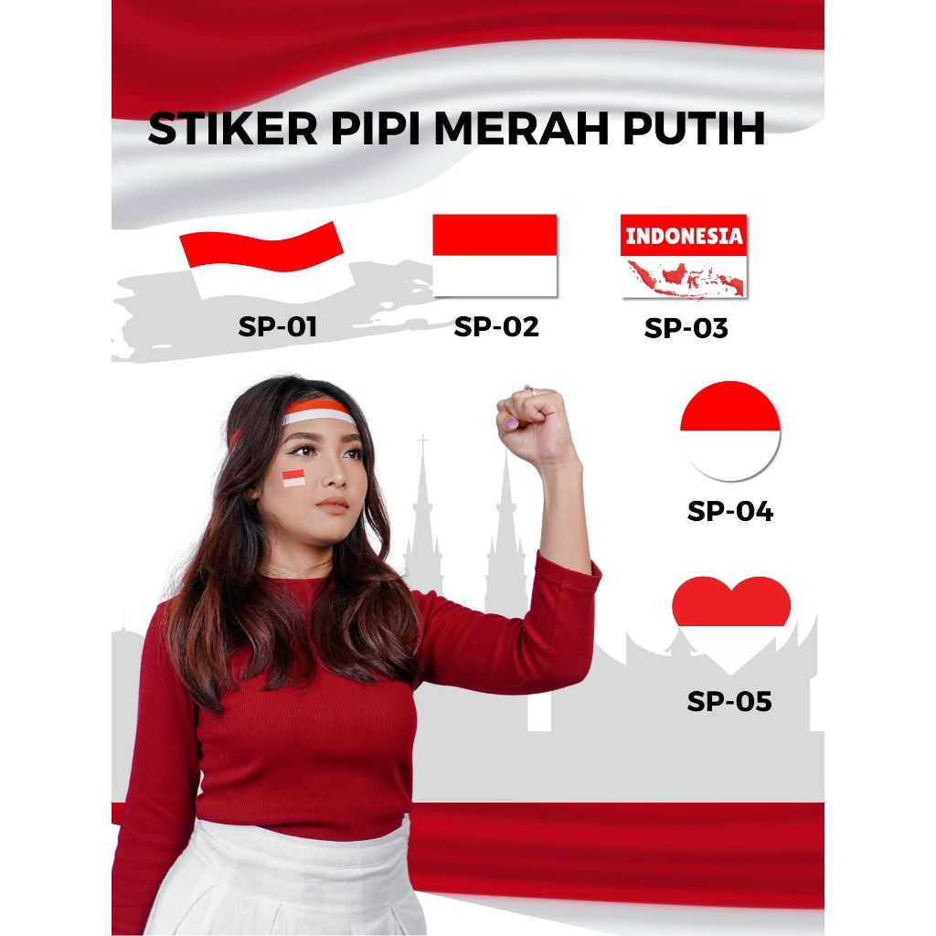 

STIKER PIPI MOTIF BENDERA MERAH PUTIH INDONESIA STIKER KEMERDEKAAN 17 AGUSTUS PER LEMBAR