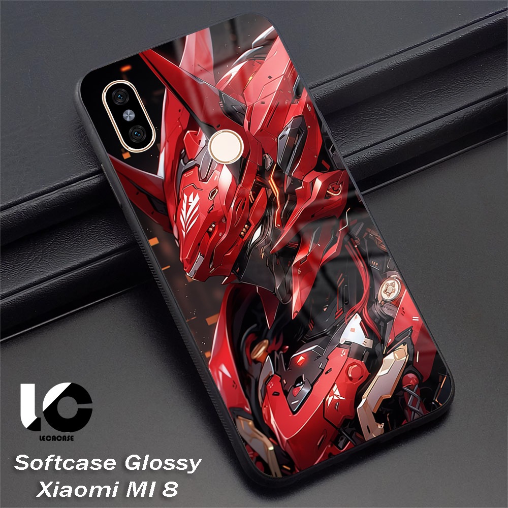 Softcase Glossy Xiaomi MI 8 |LR16| Case Kilau Xiaomi MI8 Kesing Silikon Soft Case HD Quality Leca ca