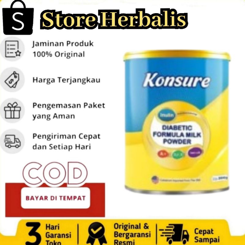 

Konsure Diabetic Formula Milk Powder Asli Susu Atasi Diabetes Ampuh Original Herball