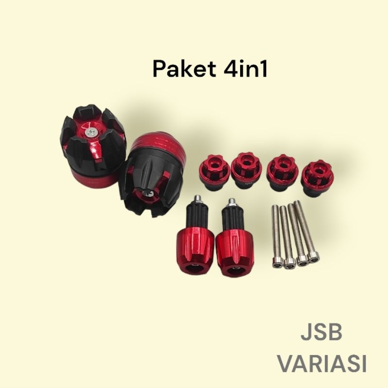 PAKET 4in1 JALU AS RODA + JALU STANG CNC UKIR + JALU SPAKBOR UNTUK SEMUA MOTOR  JSB VARIASI