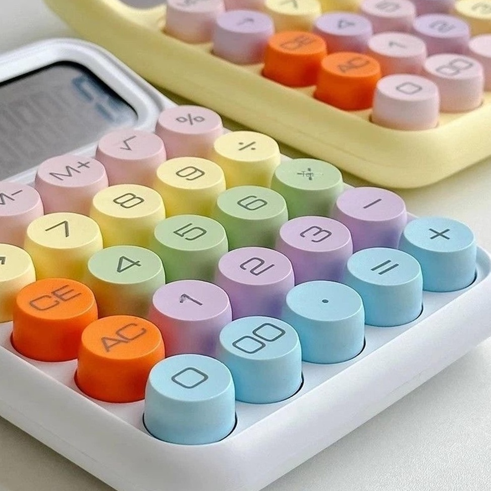 

KODE C33Z PE 817M Kalkulator Calculator Keyboard Boba Dot Fancy Warna Soft Pastel merk Perisai