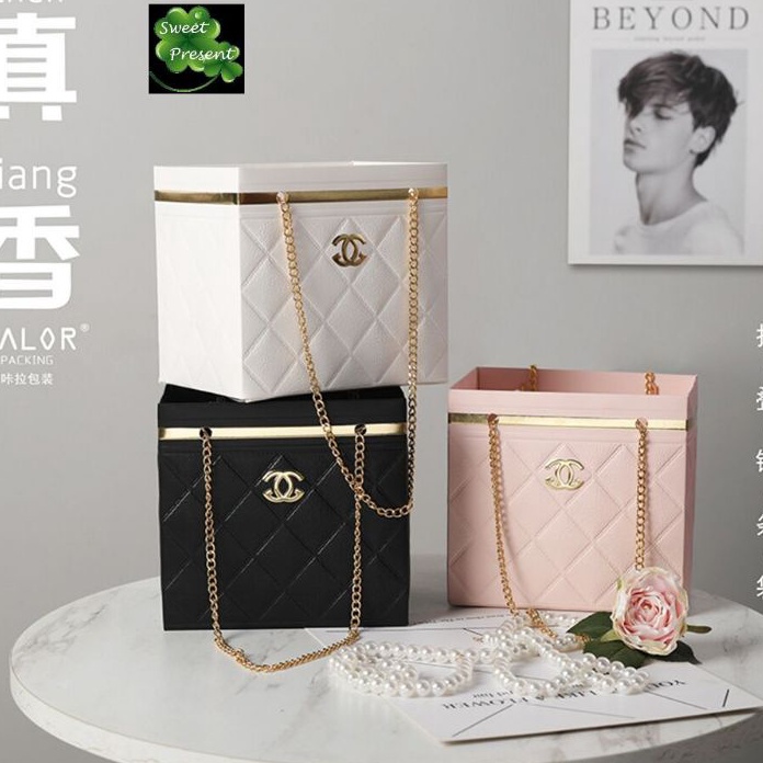 

KI3 Flower Bag Chanel Rantai Emas Gold