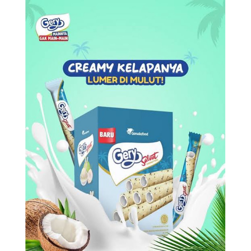 

Gery salut coconut rol isi 24 pcs - jajan anak - jajan enak - jajan murah - snack murah